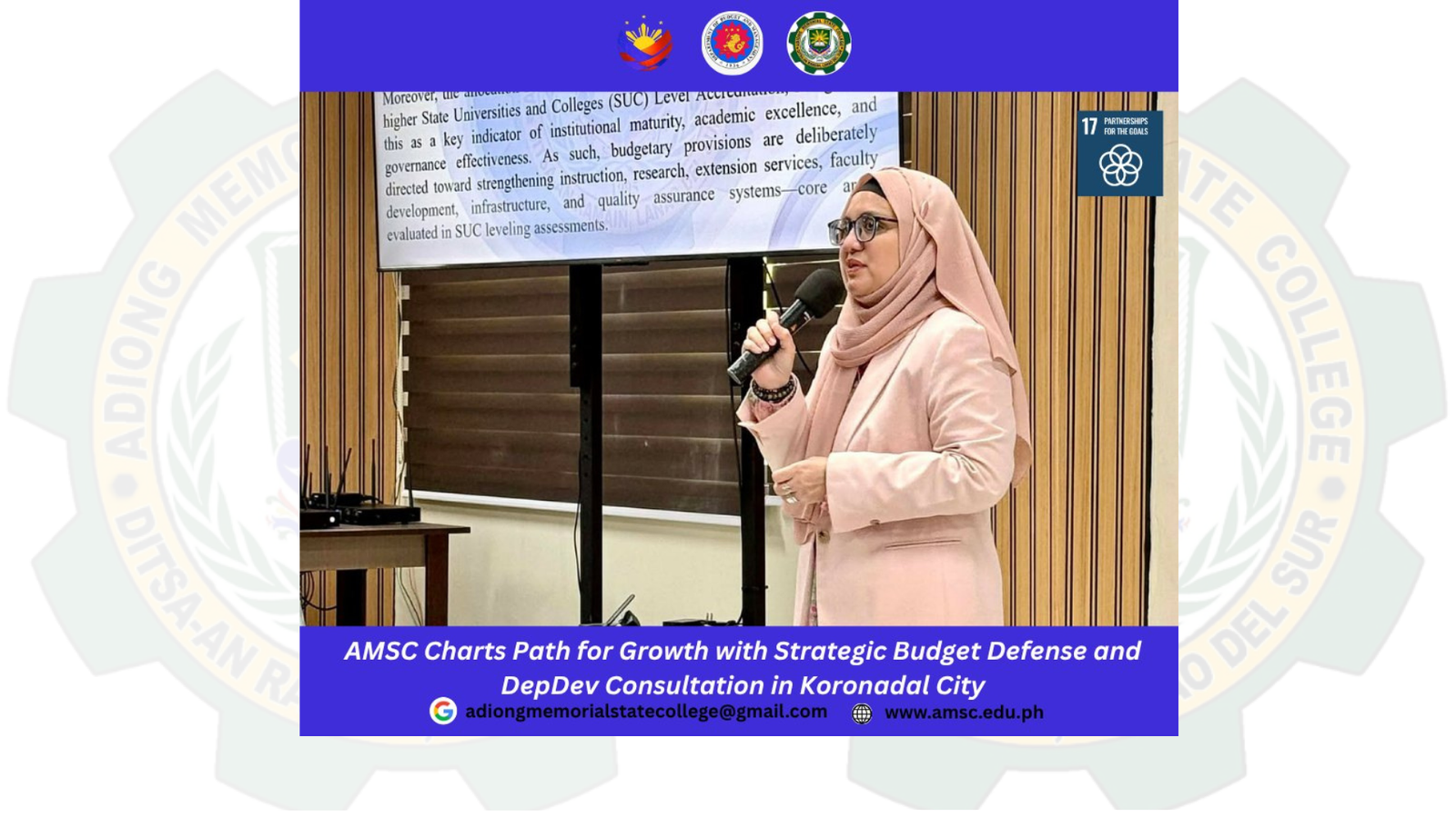 AMSC Charts Path for Growth with Strategic Budget Defense and DepDev Consultation in Koronadal
